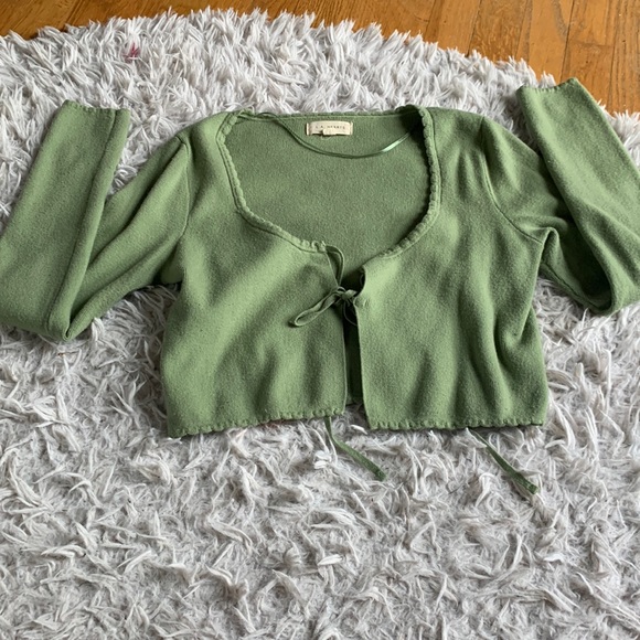 Like New L.A Hearts/Pacsun Sage Tie Cardigan - Picture 2 of 4